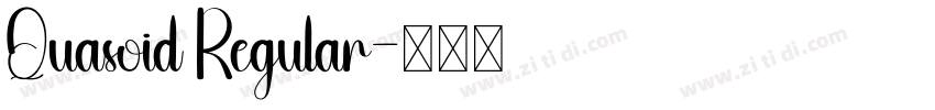 Quasoid Regular字体转换
